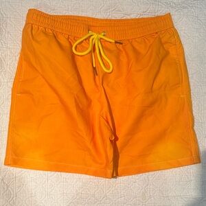 Men's Orange Swim Shorts